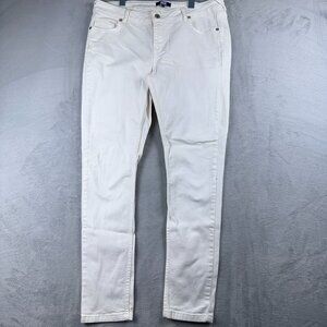 Asos Design Push Up Skinny Jeans Denim Stretch Mid Rise Womens White Size W35